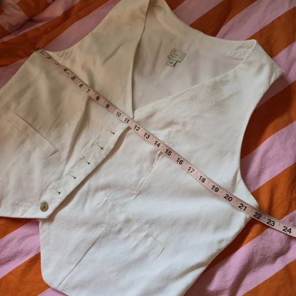 a new day Cream Women's Button-Down Vest - Picture 6 of 6